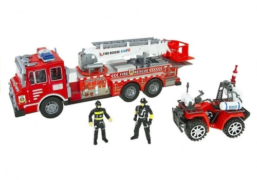 Fire Truck Playset Fire Rescue Brigade Set