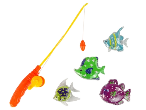 Fishing Game Fish Set Fish + Fishing Rod