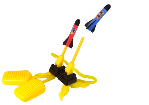 Foam Rocket Launcher Pump Set Yellow Garden
