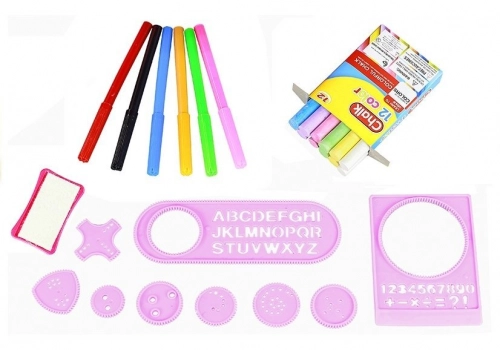 Foldable 2in1 Blackboard - Chalk & Marker