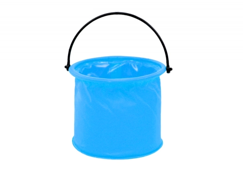 Folding Bucket Multifunctional PVC For Water Blue