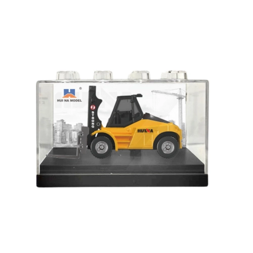Forklift Metal Collectible Model Huina Yellow 1:80