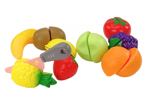 Fruit Cutting Set in a Box 9 Pieces Green Knife
