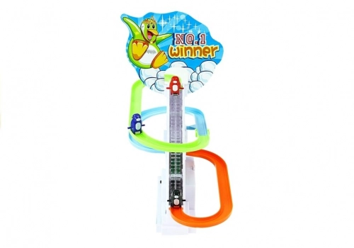 Funny Penguin Race Racer Ice Slide Track Kids Toy Lights Sounds