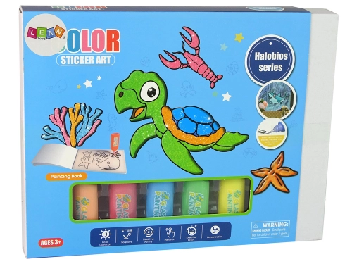 Furniture Window Stickers Sea Animals Turtle DIY 8 Colours Glitter