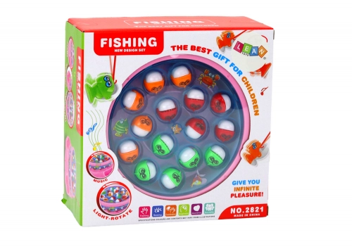Game Fishing Rods Lights Sounds Pink