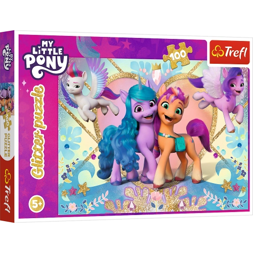 Glitter Puzzle 100 pcs. My Little Pony Shiny Ponies Trefl 14831