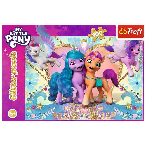 Glitter Puzzle 100 pcs. My Little Pony Shiny Ponies Trefl 14831
