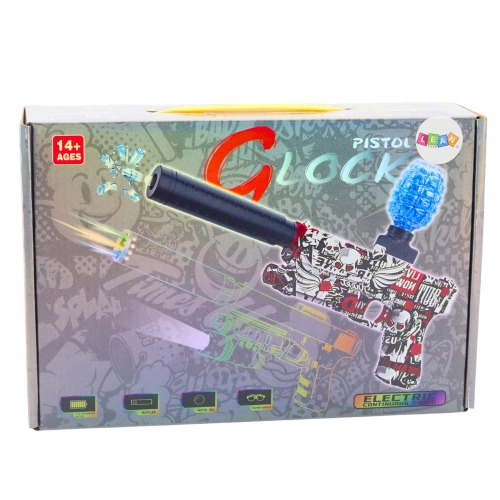 Glock Gun For Gel Balls Water Foam Darts 2in1