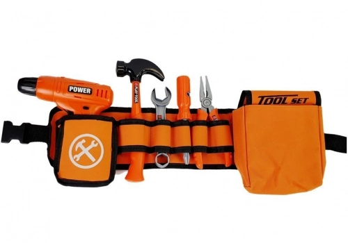 Handyman Set Belt Drill Screwdriver Pliers Hammer
