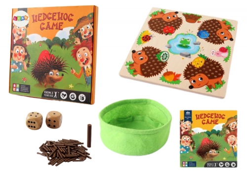 Hedgehog Board Game Logical Learning to Count Wooden