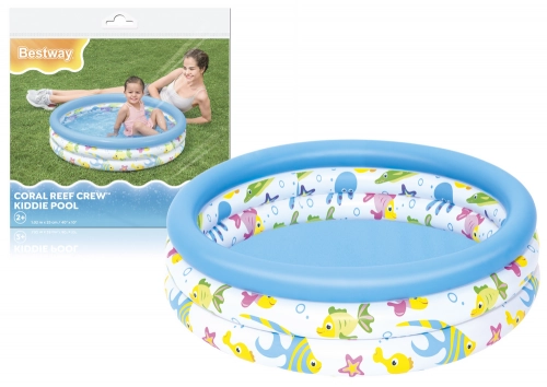 Inflatable Garden Pool For Children Fish 102 cm Bestway 51008