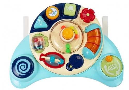 Interactive Baby Panel Toy Music Animal Blue