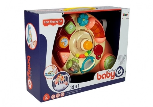Interactive Baby Panel Toy Music Animal Pink