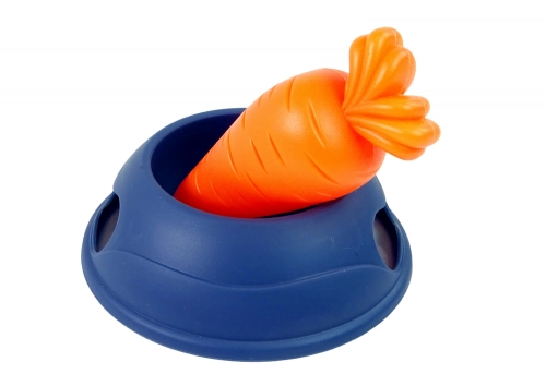 Interactive Bunny Rabbit Mascot White Carrot Bowl