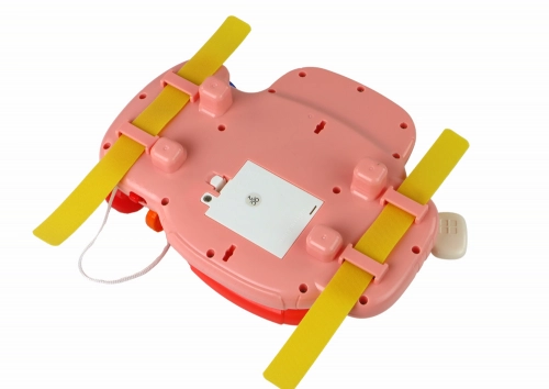 Interactive Pink Steering Wheel Driving Simulator Multifunctional