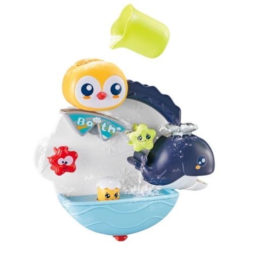 Interactive Water Bath Toy Penguin Whale