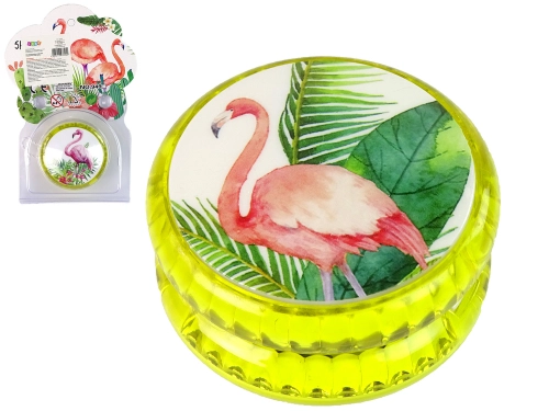 Jojo Handicraft Game with Flamingo A timeless toy Yellow YoYo