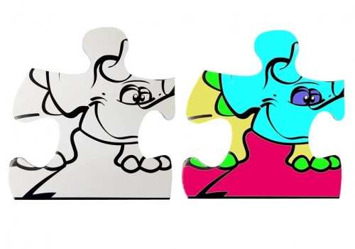 Jurassic Dinosaur Painting Puzzle 24 parts