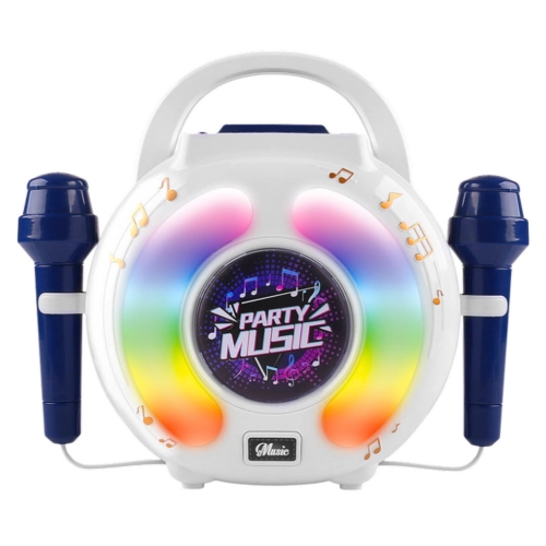Karaoke Set Two Microphones Bluetooth Speaker MP3 Recording LED
