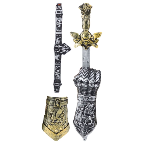 Knight Set Gladiator Sword Protectors Belt Decorated