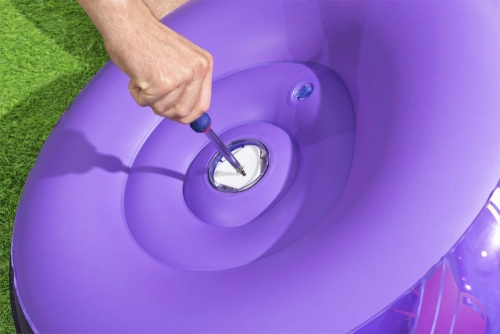 Kosmos LED Inflatable Chair 72 x 72 x 64 Bestway 75122 Purple