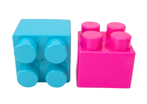 Large Construction Blocks in a Bag Colorful Stickers 12 Pieces