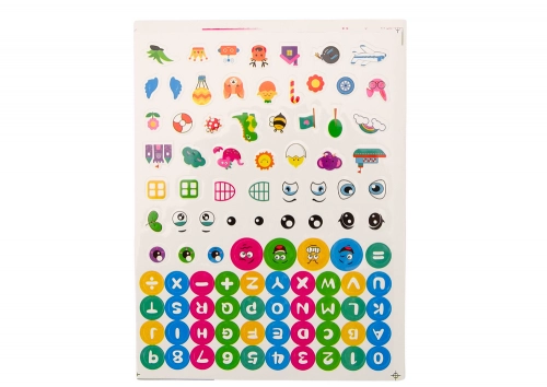 Large Construction Blocks in a Bag Colorful Stickers 12 Pieces