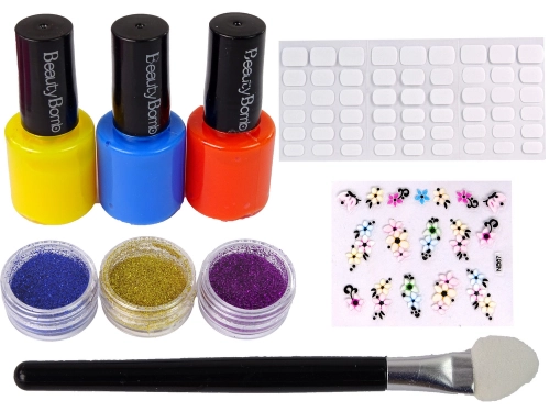Large Nail Painting Set Nail Lacquers Stickers Separators