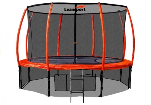 Batuts ar drošības tīklu un kāpnēm 244 cm (8ft) LEAN SPORT BEST Orange