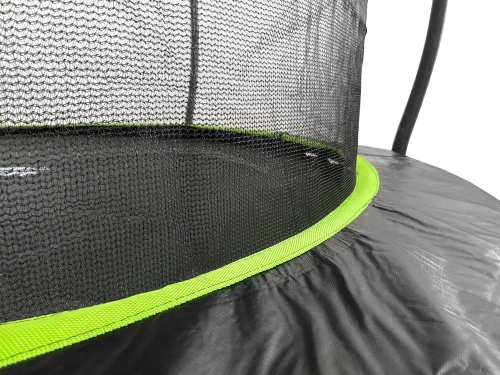 Batuts ar drošības tīklu un kāpnēm 427 cm (14ft) LEAN Sport Max Black-Green