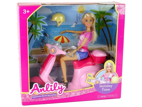 Кукла Anlily Pink Scooter