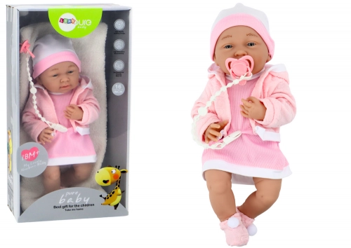 Кукла малыш с аксессуарами 35 см Pink