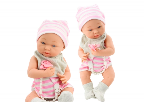 Lelles mazulis ar knupi 42 cm Pink