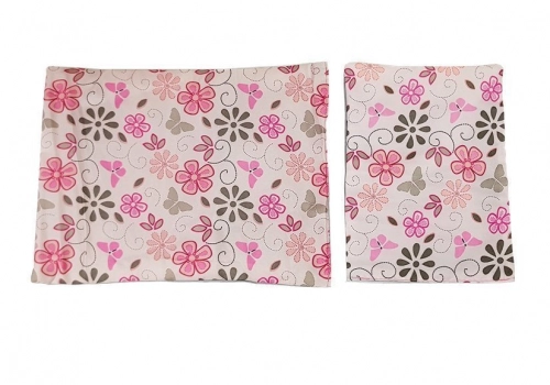 Leļļu gulta Alice Pink in Flowers