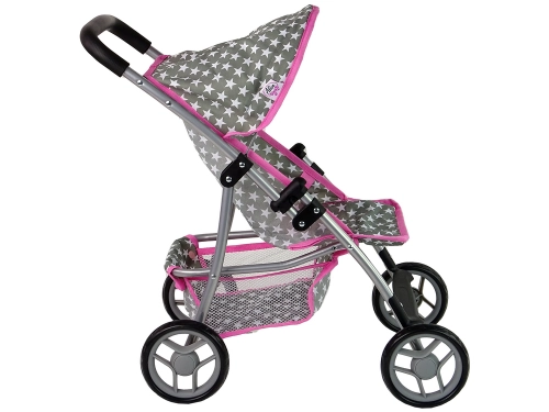 Прогулочная коляска для кукол Alice Pink Stars