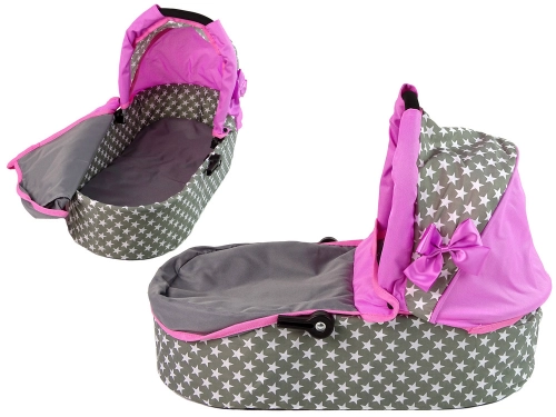 Коляска для кукол 2в1 Pink Stars