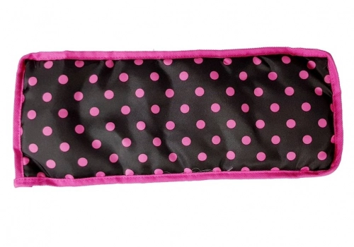 Коляска для кукол Alice Black-Pink Dotted