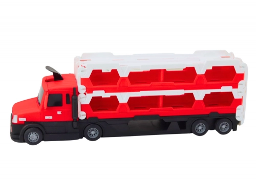 Lora Tow Truck Race Track 2in1 Lights Sounds Signs Cars Red