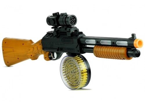 Machine Gun Weapon AK 868-1 Shines & Plays 60 cm