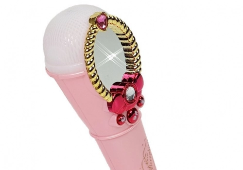 Magic Mirror With Microphone Pink USB Light