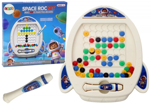 Magnetic Board Space Rocket 7 Designs Pen