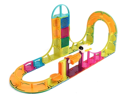 Magnetic Construction Blocks Sky Track 61 Pieces