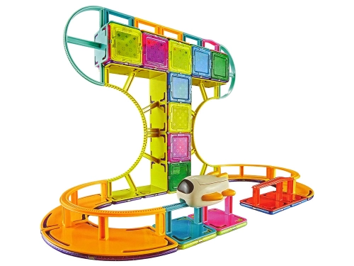 Magnetic Construction Blocks Sky Track 62 Pieces