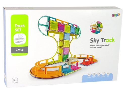 Magnetic Construction Blocks Sky Track 62 Pieces