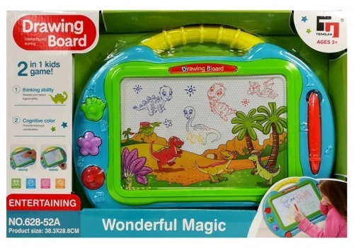 Magnetic Drawing Board with Stamps