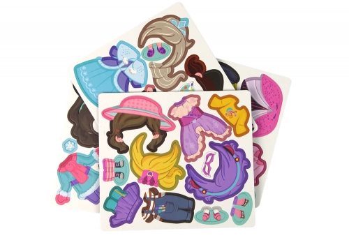 Magnetic Jigsaw Puzzle Book Dress-up Costumes