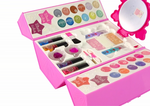 Makeup Bag Set Pink Eyeshadows.