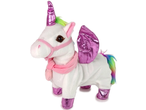 Mascot Horse Interactive Unicorn White Pink Wings
