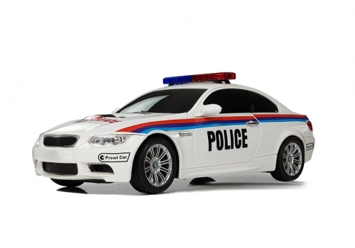 Mašīna ar pulti Police 1:18 White